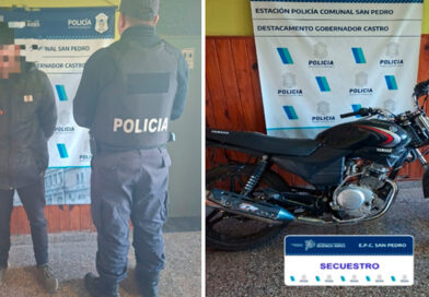 Interceptaron a un motociclista y detectaron una moto con la numeración suprimida en Gobernador Castro