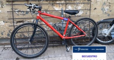 Hallaron una bicicleta robada durante una recorrida policial