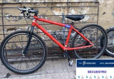 Hallaron una bicicleta robada durante una recorrida policial