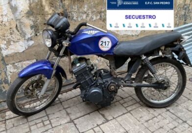 Secuestraron una moto con un motor de mayor cilindrada y numeración ilegible