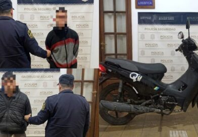 Tres jóvenes fueron aprehendidos tras robar una moto de una vivienda