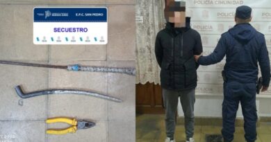 Dos menores fueron aprehendidos cuando intentaban robar cables de una barrera ferroviaria