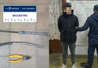 Dos menores fueron aprehendidos cuando intentaban robar cables de una barrera ferroviaria