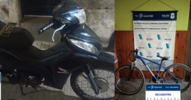 Recuperaron una bicicleta robada y una moto con pedido de secuestro