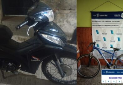 Recuperaron una bicicleta robada y una moto con pedido de secuestro