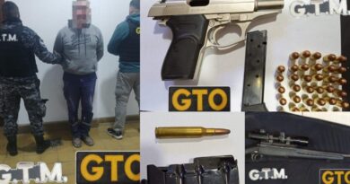 Allanaron una vivienda por una denuncia de amenazas y secuestraron dos armas
