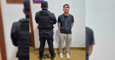 Aprehendieron a un hombre tras efectuar un disparo durante una discusión familiar