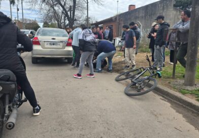 Persecución, pelea y choque contra un árbol en Juan B. Justo y Rivadavia