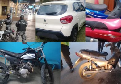 Retuvieron 10 motos por falta de documentación y una camioneta por alcoholemia