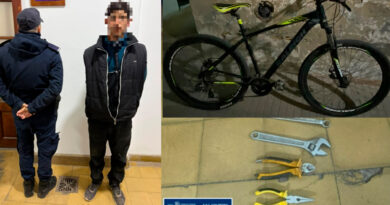 Saltó un tapial de madrugada para robar una bicicleta y herramientas: terminó detenido