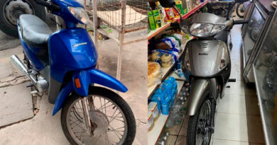 Robaron dos motos de una propiedad y el momento quedó registrado en video