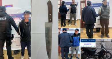 Paradero, captura, arma blanca y una moto con pedido de secuestro: cuatro aprehendidos