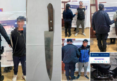 Paradero, captura, arma blanca y una moto con pedido de secuestro: cuatro aprehendidos