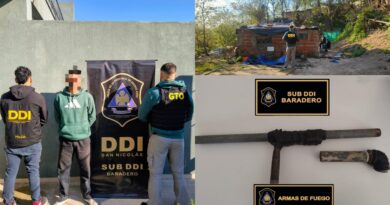 Aprehendieron a un hombre tras un allanamiento y secuestraron una “tumbera”