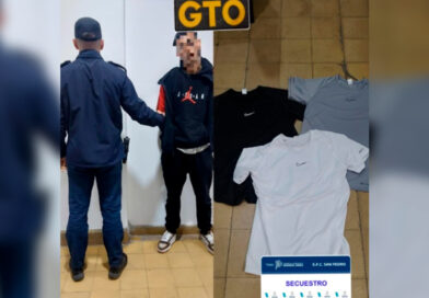 Cayó por las cámaras: lo detuvieron con la ropa robada puesta
