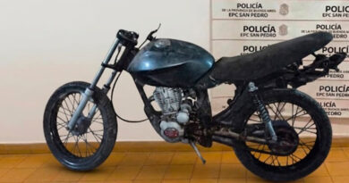 Allanamiento en Villa Igoillo terminó con el secuestro de una moto con pedido de captura