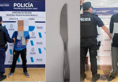Dos aprehendidos en distintos operativos policiales: uno llevaba un arma blanca y el otro tenía pedido de captura