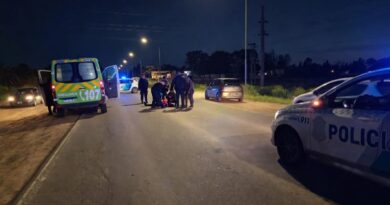 Un ciclista de 46 años fue trasladado al hospital tras un choque
