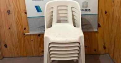 Recuperaron seis sillas robadas de la parroquia Nuestra Señora de Luján en Río Tala