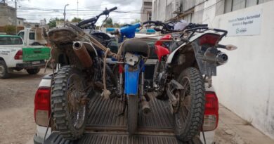Retuvieron tres motocicletas durante operativos de tránsito en San Pedro y Río Tala
