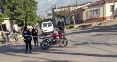 Trasladaron al hospital a un motociclista tras un choque