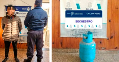 Allanamiento en Gobernador Castro por una causa de hurto: secuestraron una garrafa