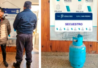 Allanamiento en Gobernador Castro por una causa de hurto: secuestraron una garrafa