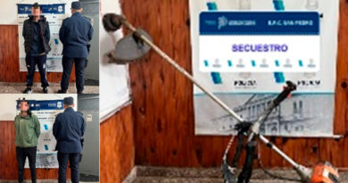 Dos hombres fueron aprehendidos con una motoguadaña robada en Gobernador Castro