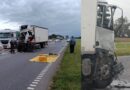 Choque entre dos camiones en Ruta 9: un conductor quedó atrapado tras impactar contra otro vehículo