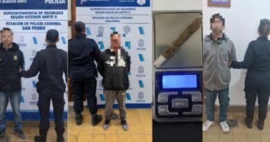 Tres procedimientos policiales: secuestraron marihuana, detectaron un pedido de paradero y aprehendieron a un hombre por violencia de género