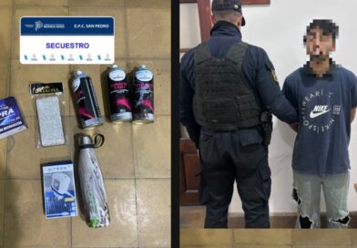 Aprehendieron a un joven con varios elementos de dudosa procedencia