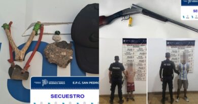 Un conflicto vecinal terminó con dos jóvenes aprehendidos: uno disparó con una escopeta y otro atacó a la Policía con una gomera