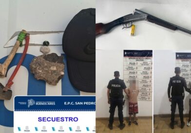 Un conflicto vecinal terminó con dos jóvenes aprehendidos: uno disparó con una escopeta y otro atacó a la Policía con una gomera