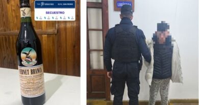 Dos jóvenes fueron aprehendidos tras sustraer una botella de fernet de un comercio