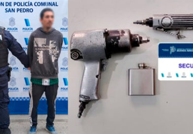 Aprehendieron a un hombre que intentó escapar de la Policía y descartó una pistola neumática y una pulidora