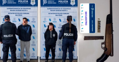 Detuvieron a una mujer y un joven por efectuar disparos contra vecinos