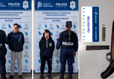 Detuvieron a una mujer y un joven por efectuar disparos contra vecinos